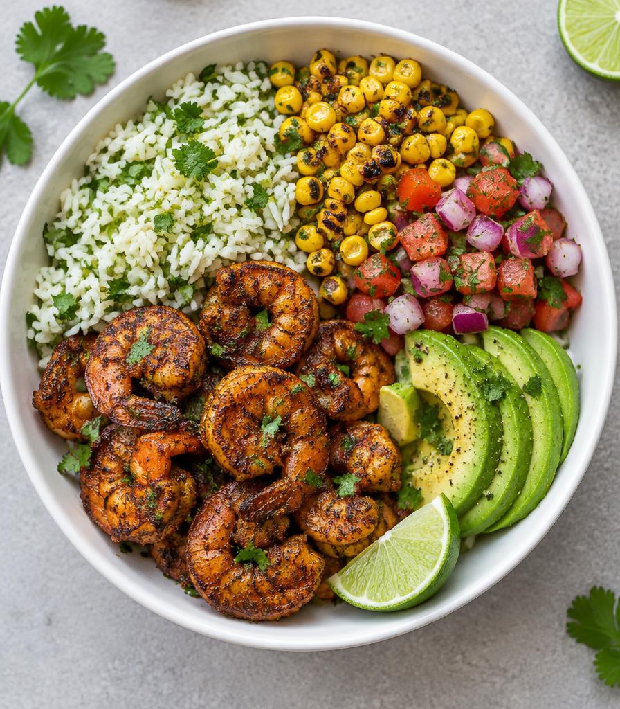 Cajun shrimp rice bowl